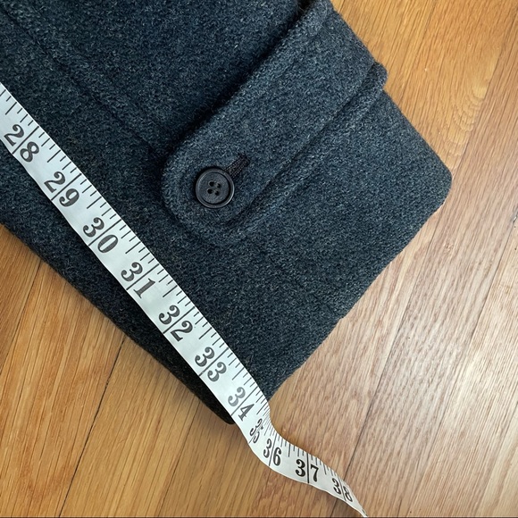 Vintage Harris Tweed 100% Wool Over Coat / Topcoat Long, Grey Blue, XXL - Picture 11 of 16